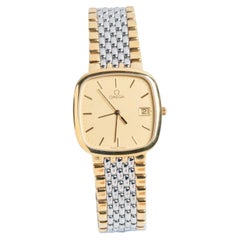 Orologio da polso Omega De Ville vintage in oro e argento