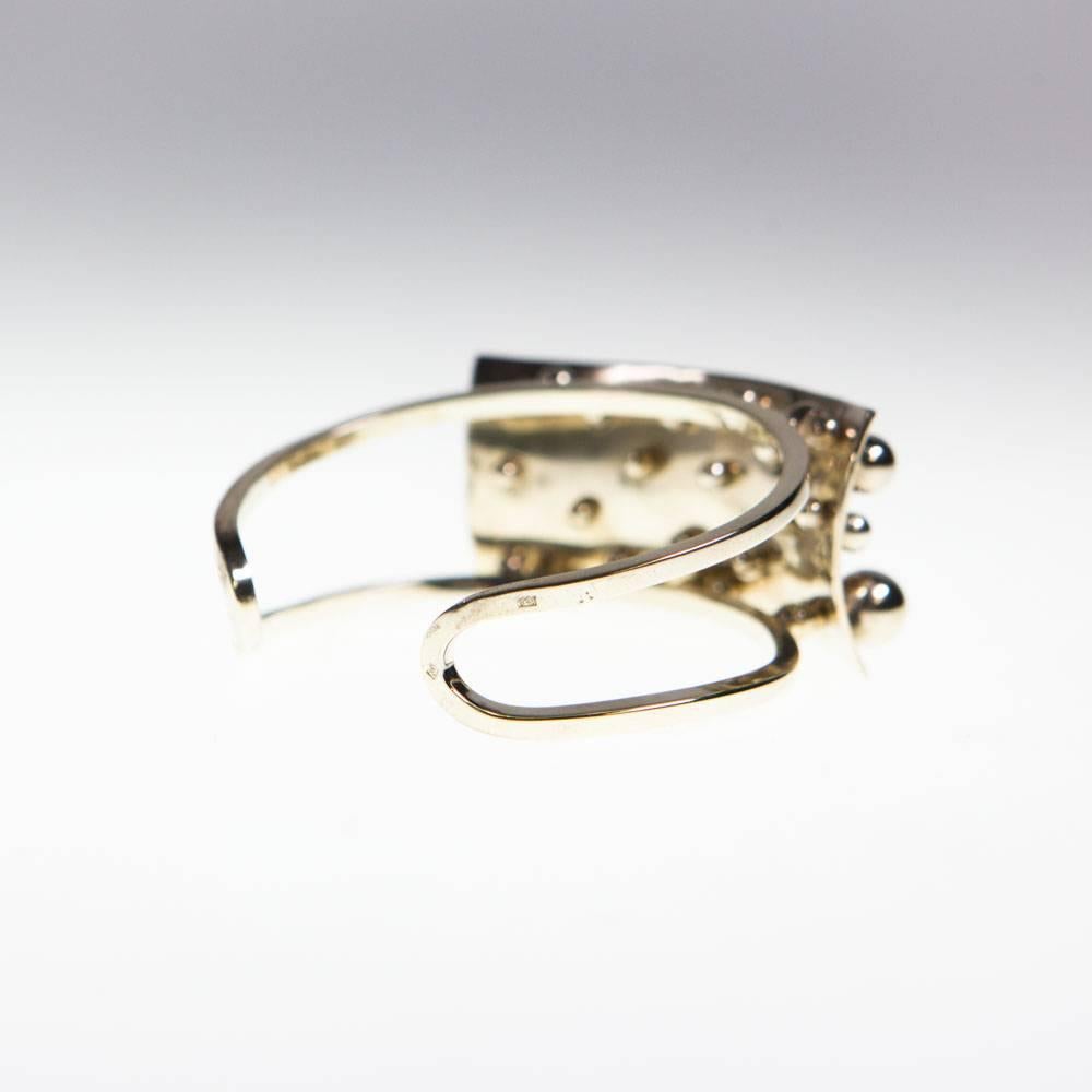 Modern Pol Bury Spheres Kinetic Cuff Bracelet For Sale