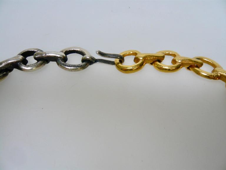 Ancien Collier Bronze émaillé Era Line Vautrin - Années 1950 - Occasion