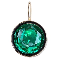 Diamond Emerald Constellation Pendant 10 Karat Gold