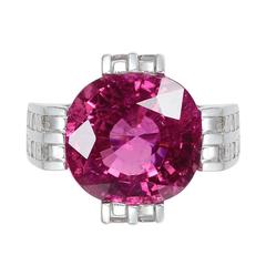 Hot Pink Rubellite Tourmaline Skyscraper Ring