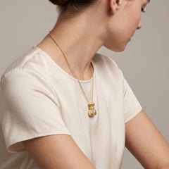 18K Yellow Gold Vintage Money Bag Charm