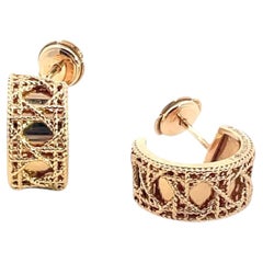 Christian Dior 18k Rose Gold Cuff & Wrap Earrings, Modern Design