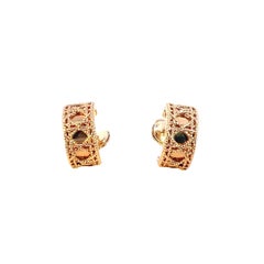Christian Dior 18k Rose Gold Cuff & Wrap Earrings, Modern Design