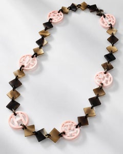 Hermès Buffalo Horn & Lacquer Long Collar Necklace