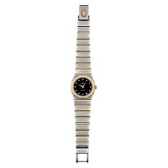 Vintage Concord Mariner SG Diamond Octagonal Watch 18K Gold & Stainless Steel