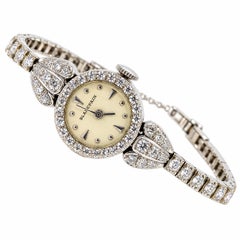 Reloj de cóctel antiguo para mujer de Blancpain, de oro blanco de 14 quilates con diamantes