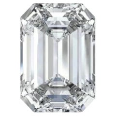Diamante sciolto da 1,01 carati, taglio smeraldo, certificato GIA, colore G, purezza SI1
