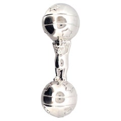 Charmante 925 Sterling Silber Tiffany & Co Bär Ball Baby-Rassel