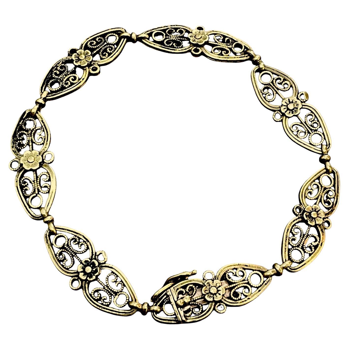 Bracelet en or jaune 18k Antique French en vente