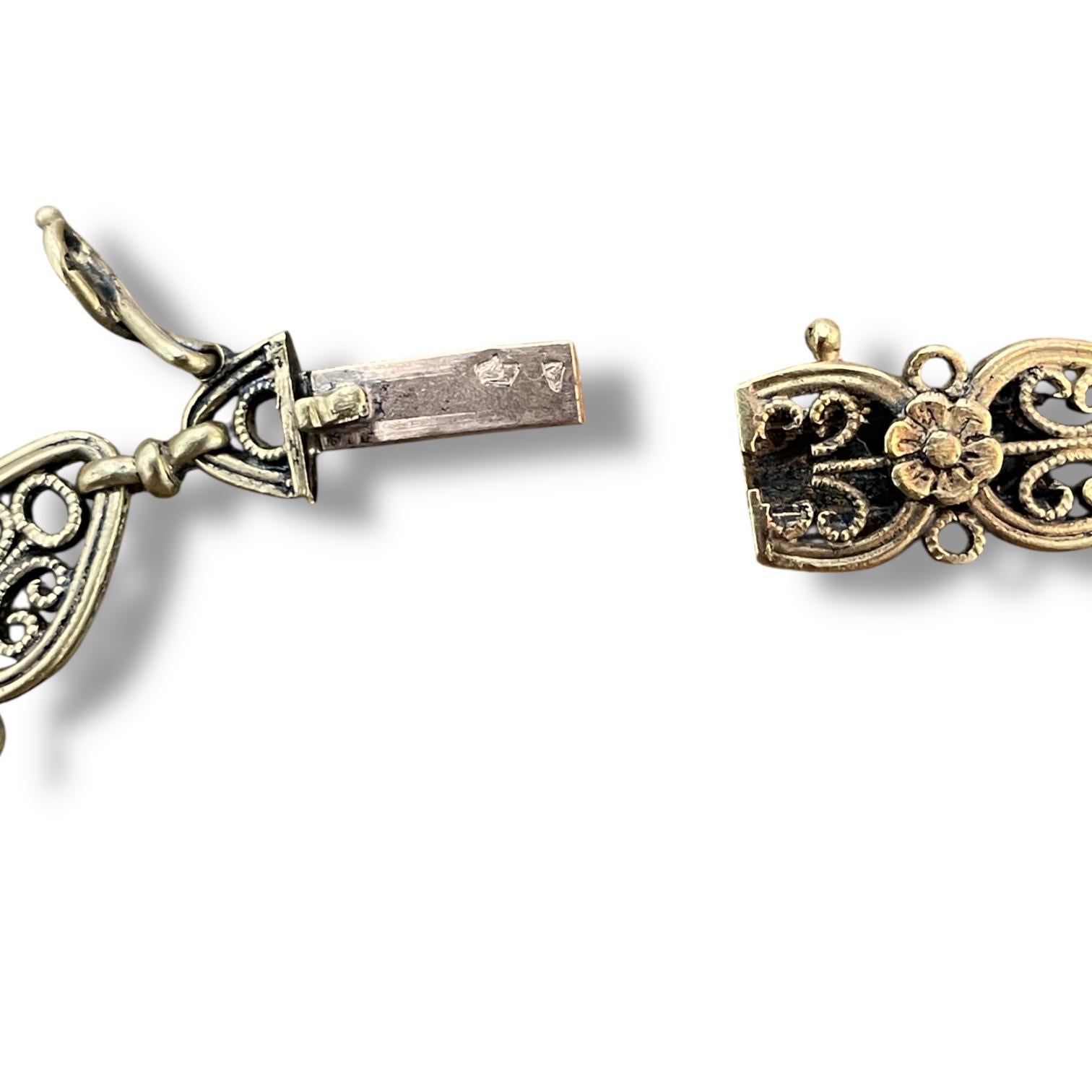 Bracelet en or jaune 18k Antique French en vente 3