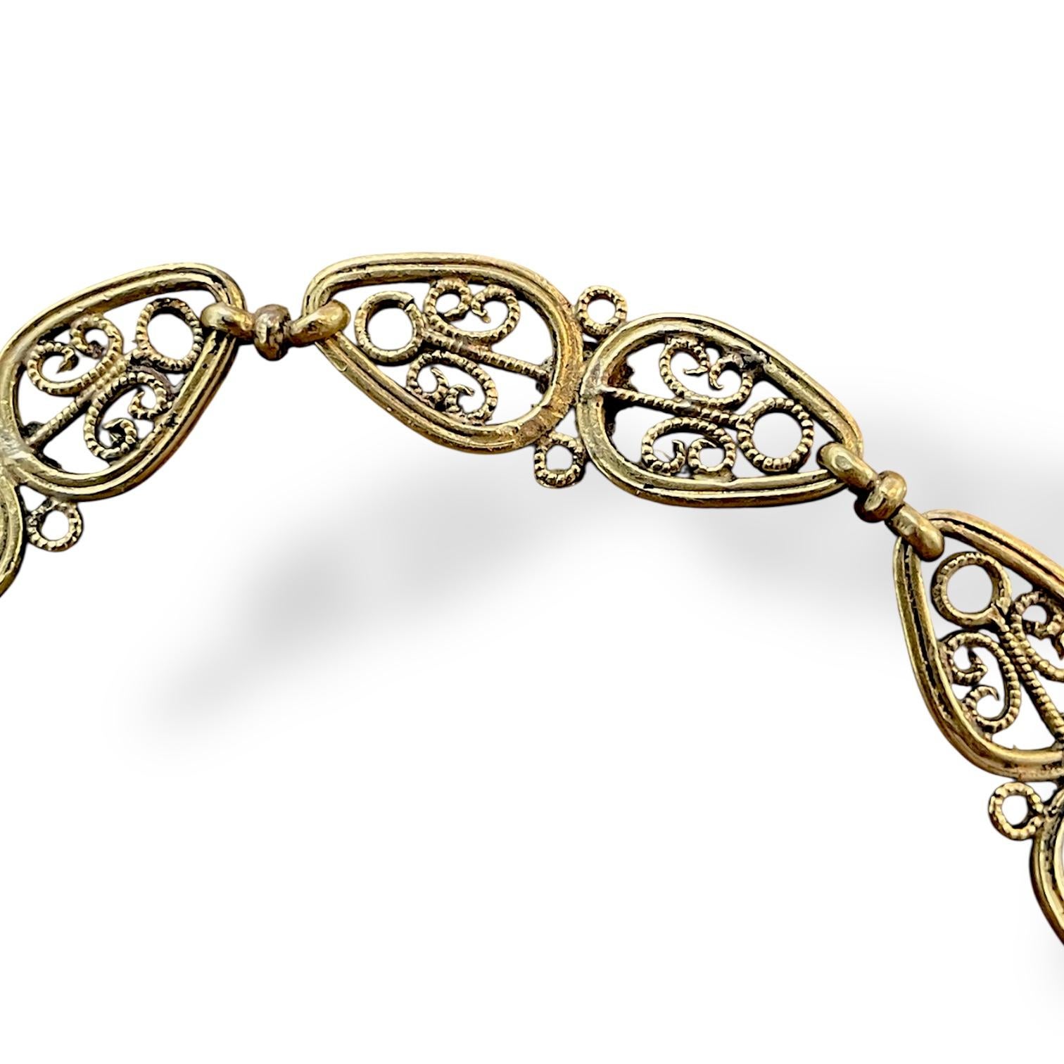 Bracelet en or jaune 18k Antique French en vente 1