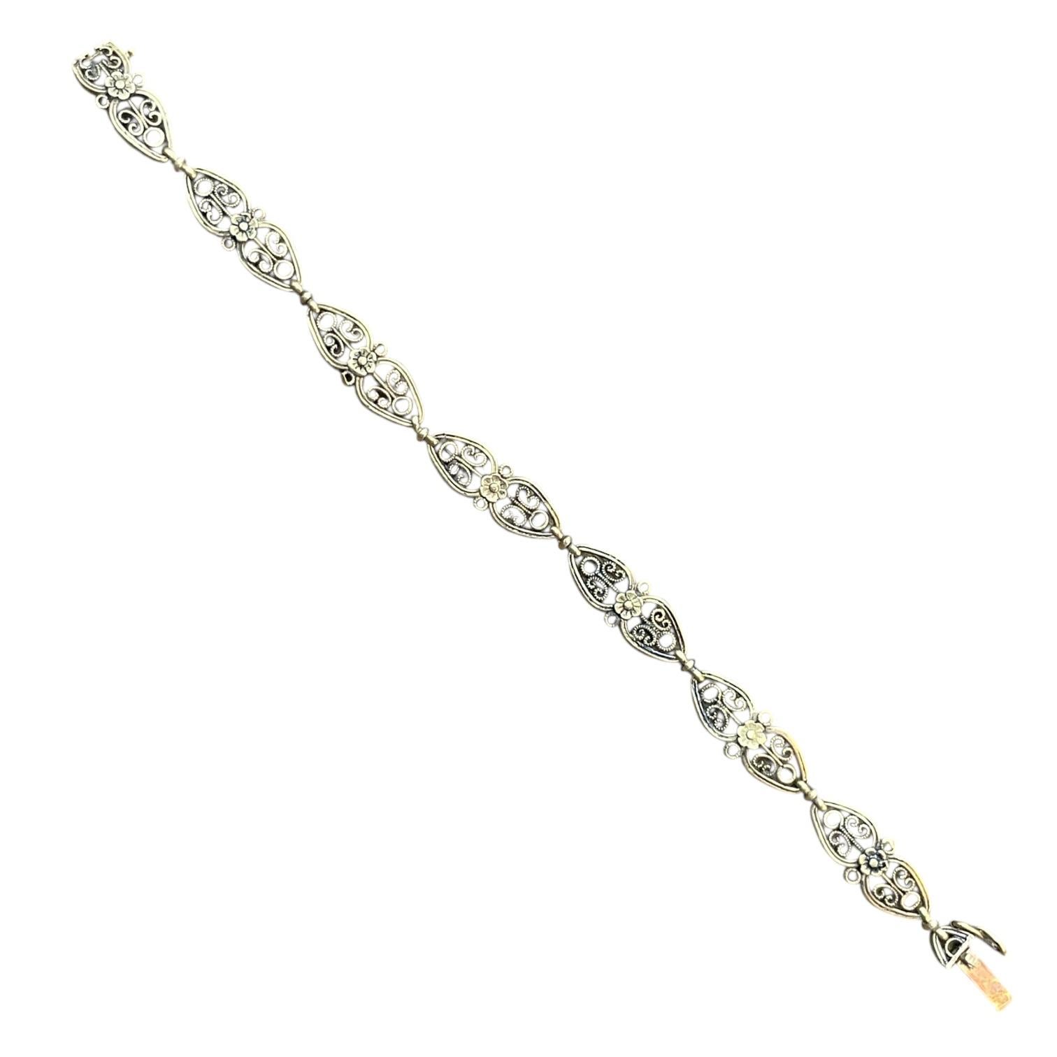 Bracelet en or jaune 18k Antique French en vente 4