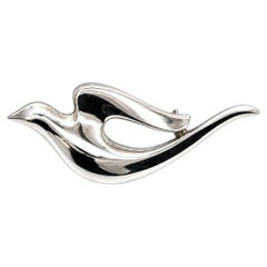 Retired James Avery Sterling Silver Dove Brooch Pin