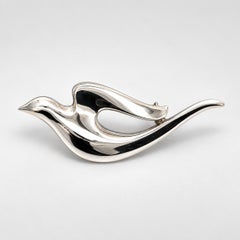 Retired James Avery Sterling Silver Dove Brooch Pin