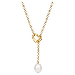 TIFFANY & CO Elsa Peretti for Tiffany & Co. 18k Yellow Gold Collana a Cuore Aperto