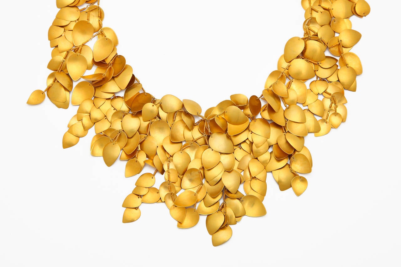 Gold Leaf Vine Necklace