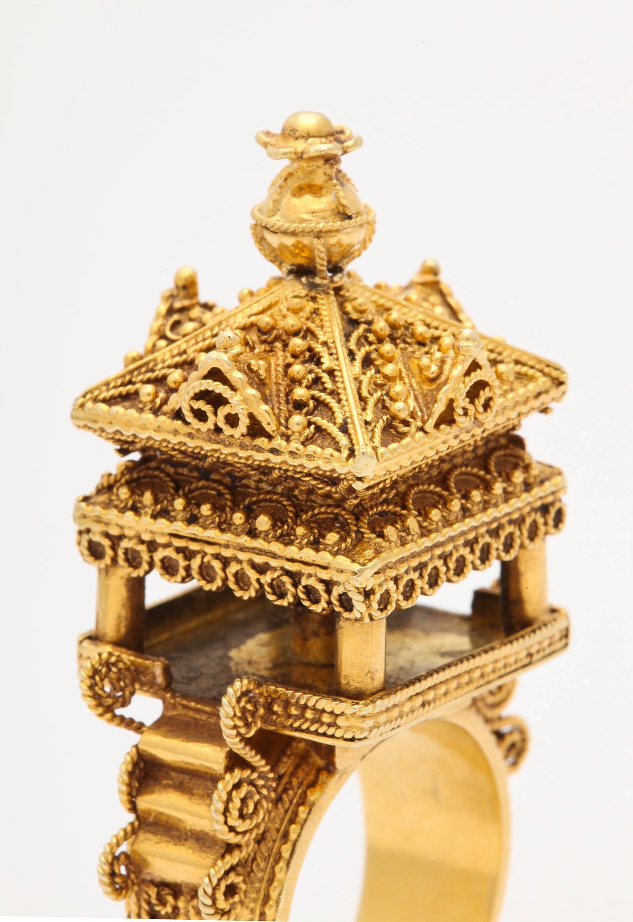 gold temple ring