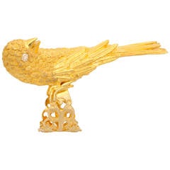 Diamond Gold Parakeet Ring 3