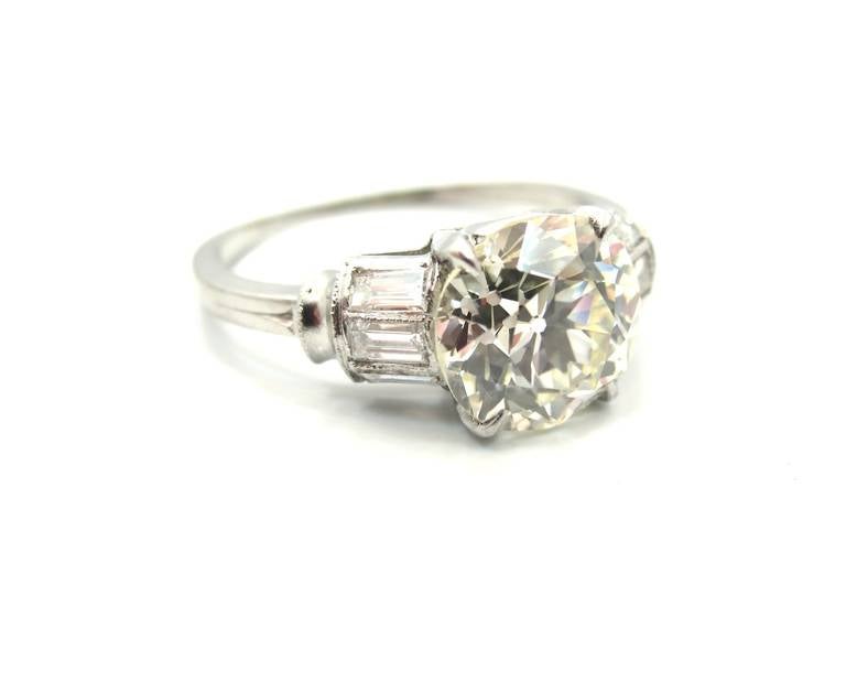 Art deco engagement rings european cut
