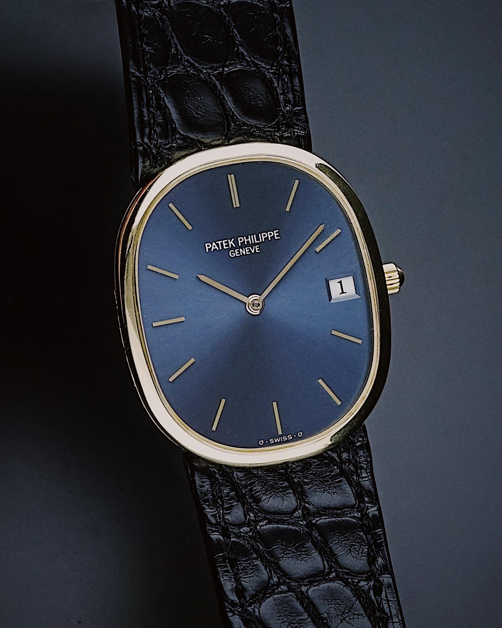 Patek Philippe Elipse Ref. 3788 : Una rara armonía de forma, función y precisión

Atemporal en su elegancia, el Patek Philippe Ellipse Ref. 3788 encarna el emblemático equilibrio estético de la maison, una expresión perfecta de la Proporción Áurea