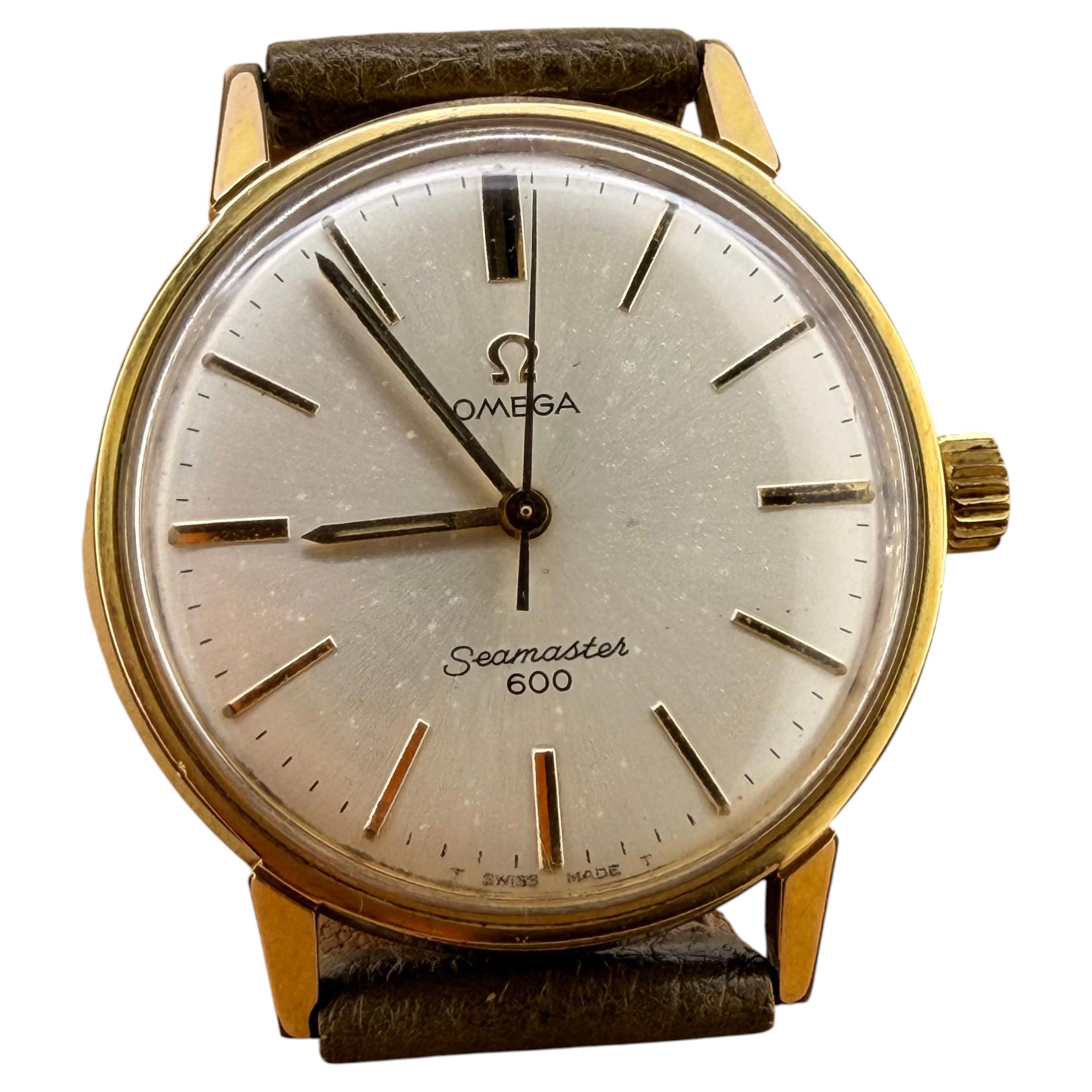Omega Seamaster 600 ref 135.011 Gold-Plated Vintage Manual Caliber 601 Watch