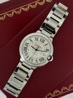 Cartier Ballon Bleu Ref 3765 Edelstahl 42mm Automatik-Herrenuhr, um 2020.