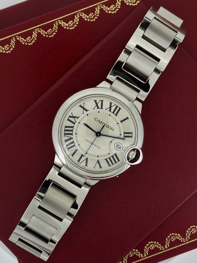 Cartier Ballon Bleu ref 3765 Stainless Steel 42mm Automatic Mens - Main Image