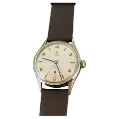 Tudor Rolex Rose Logo Radial Arabic Numerals c1960's 30mm Manual Mens' Watch
