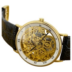 9K Gold Skeleton Swiss Automatic 35mm Watch with International Convention Mark