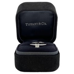 Tiffany & Co 0.35ct Princess Cut Diamond Solitaire 950 Platinum Engagement Ring