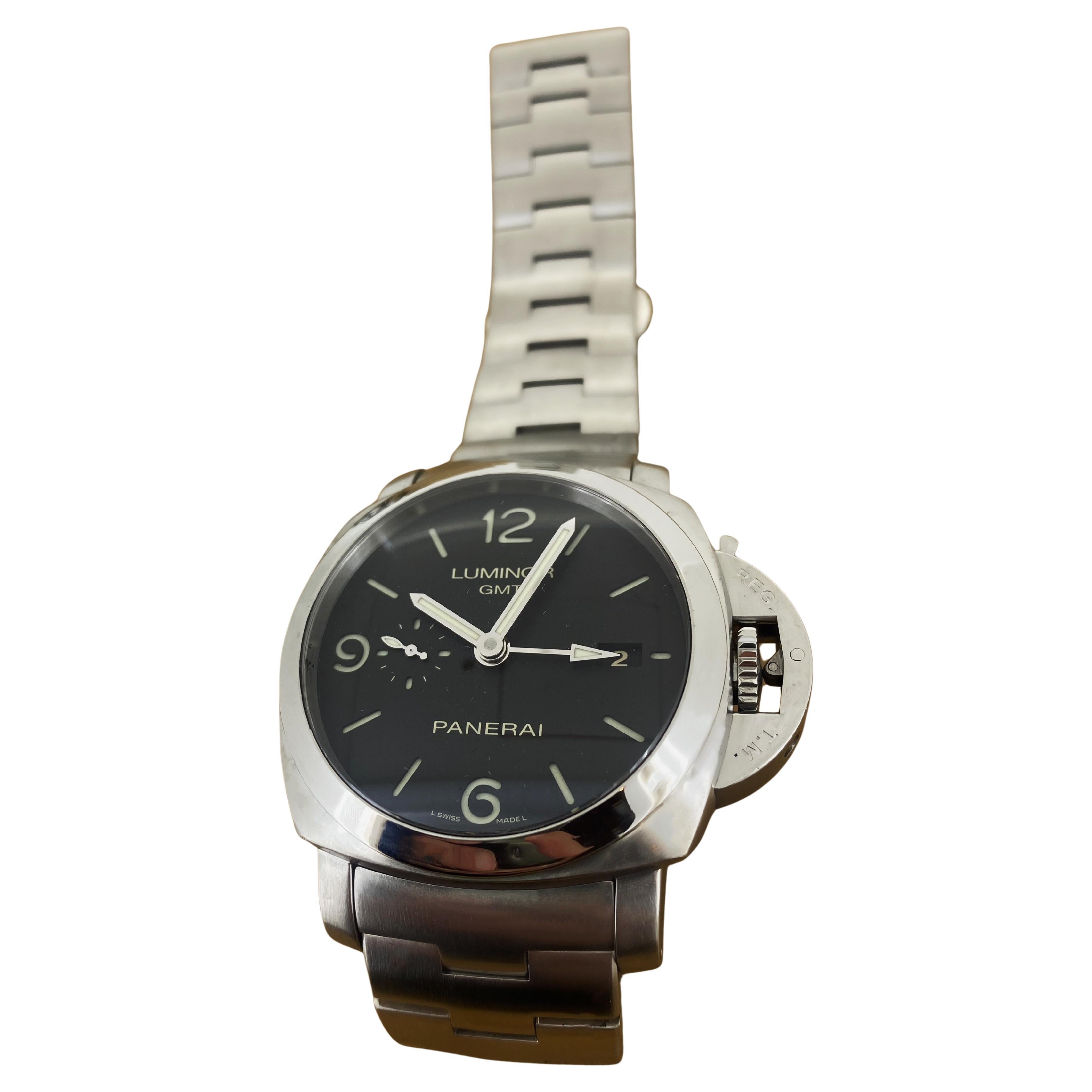 Panerai Luminor GMT PAM 00320-OP6817, Cal P.9001 c2015 Automatik Herrenuhr.