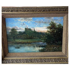Pittura paesaggistica edoardiana - HCW Gyselman, olio su tela.