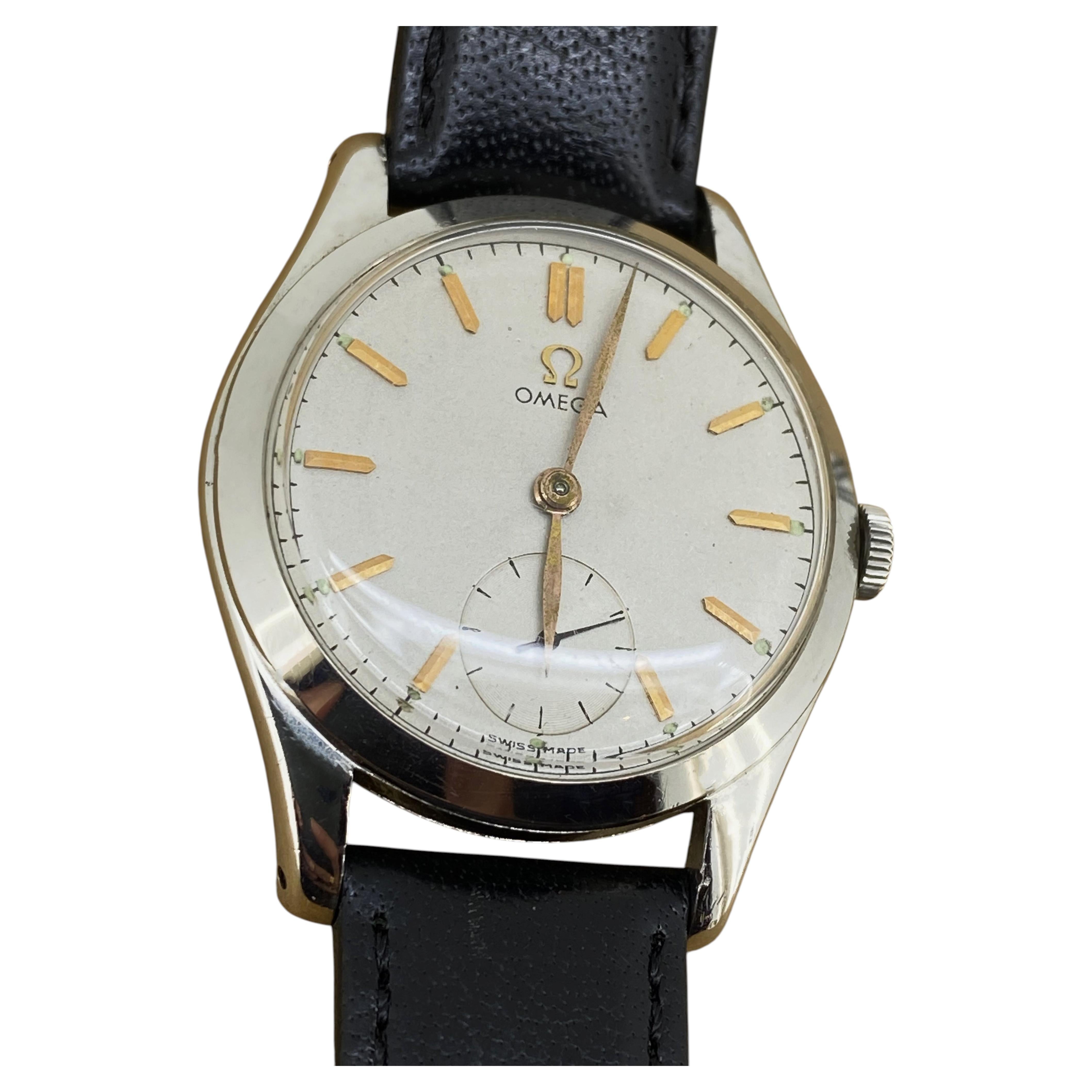 Reloj Omega poco común, ref. 2503-16, calibre 266, acero inoxidable, cuerda manual, 36 mm, de alrededor de los años 60. en venta