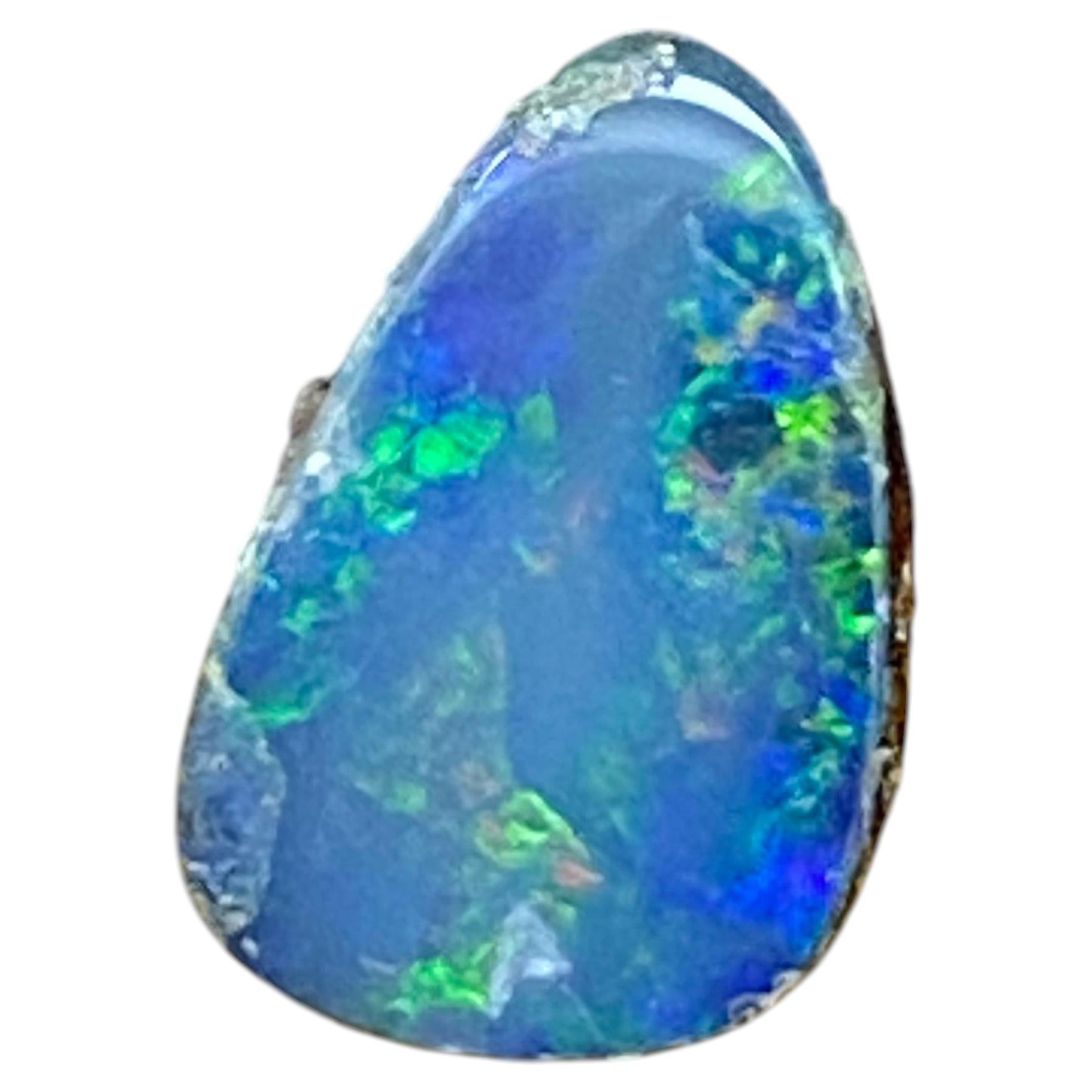 Opale boulder australiano sfuso da 1,50 ct. Winton, Queensland. 11 mm x 7 mm. in vendita