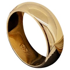 Heavy, Wide & Solid 18K Yellow Gold Classical Rounded 8mm Mens' Wedding Band