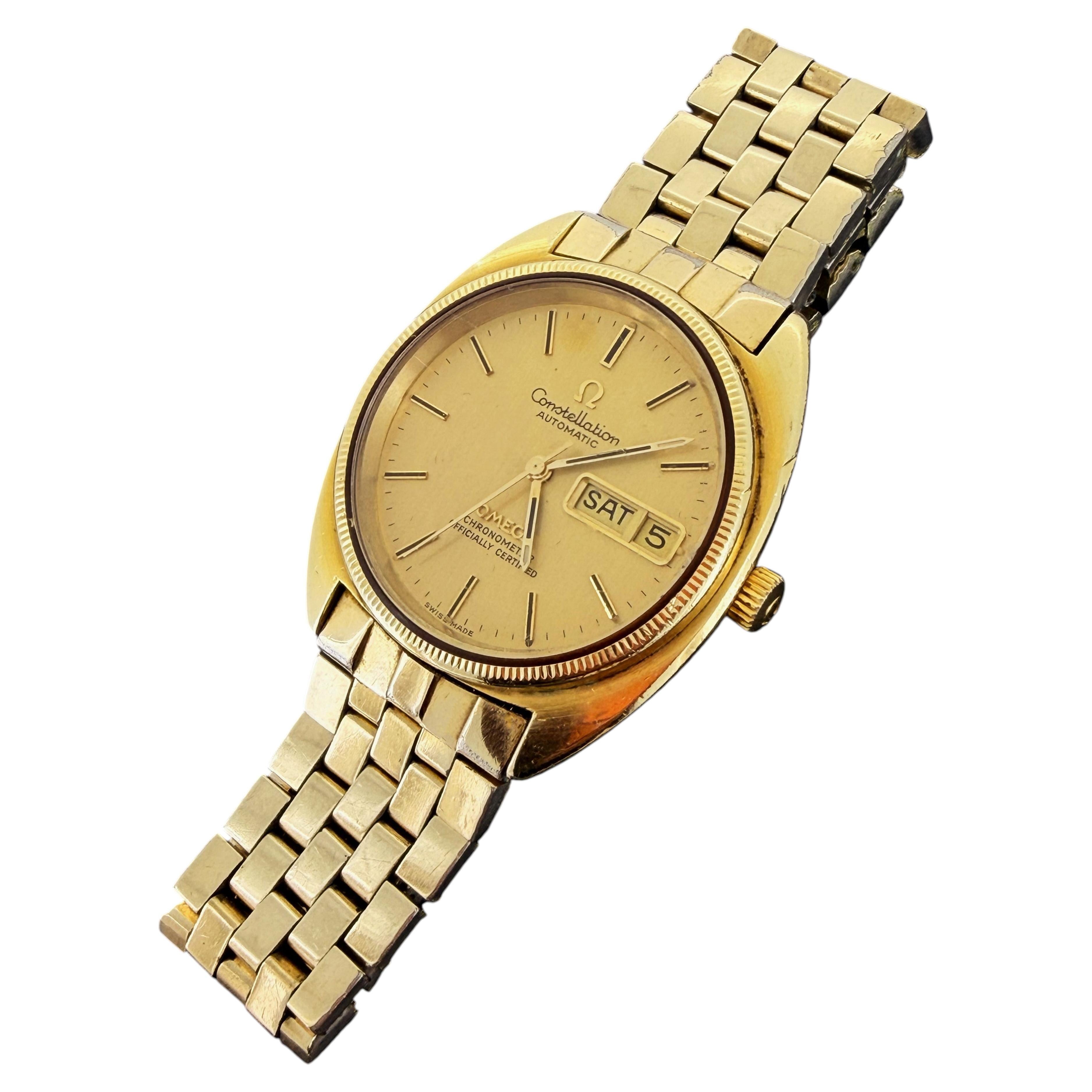 Omega Constellation Gold-Filled Day Date Automatic c1971 Watch