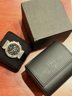 IWC Schaffhausen Da Vinci SL Chronograph Ref. 3728 Quartz Black Dial Watch + Box