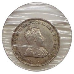 Moneta australiana da 6 pence del 1910 circa, in argento sterling 925. UNC.