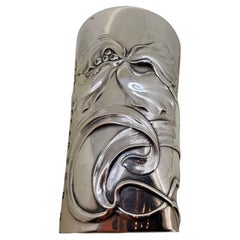 Art-Nouveau Gebrüder Kühn German Jugendstil 800 Silver Beaker, 131gr.