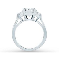 Tiffany & Co. 2.73 Carat Radiant Cut Diamond Gold 3 Stone Engagement Ring