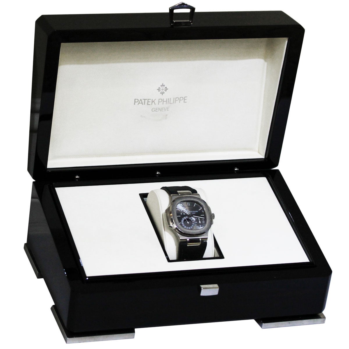 Patek Philippe White Gold Nautilus Wristwatch Ref 5712G 2