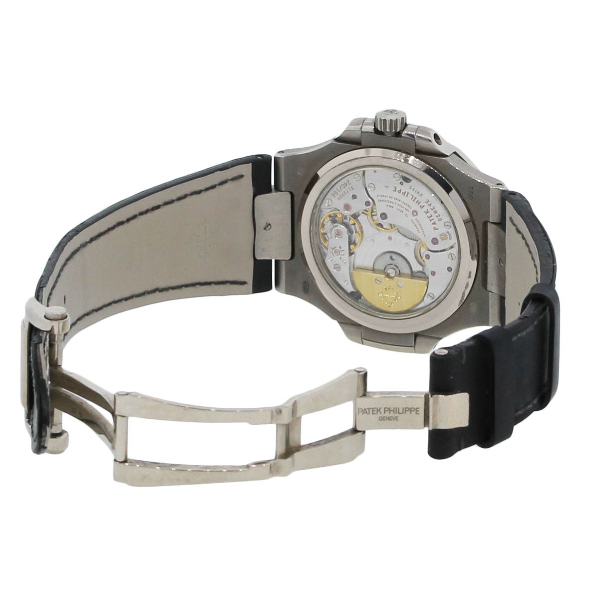 Men's Patek Philippe White Gold Nautilus Wristwatch Ref 5712G