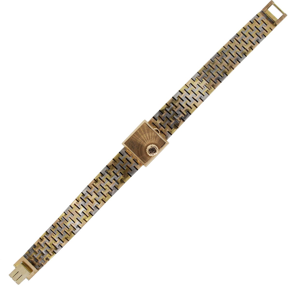 Piaget Lady's Rose Gold Tricolor Diamond Bezel Wristwatch 1