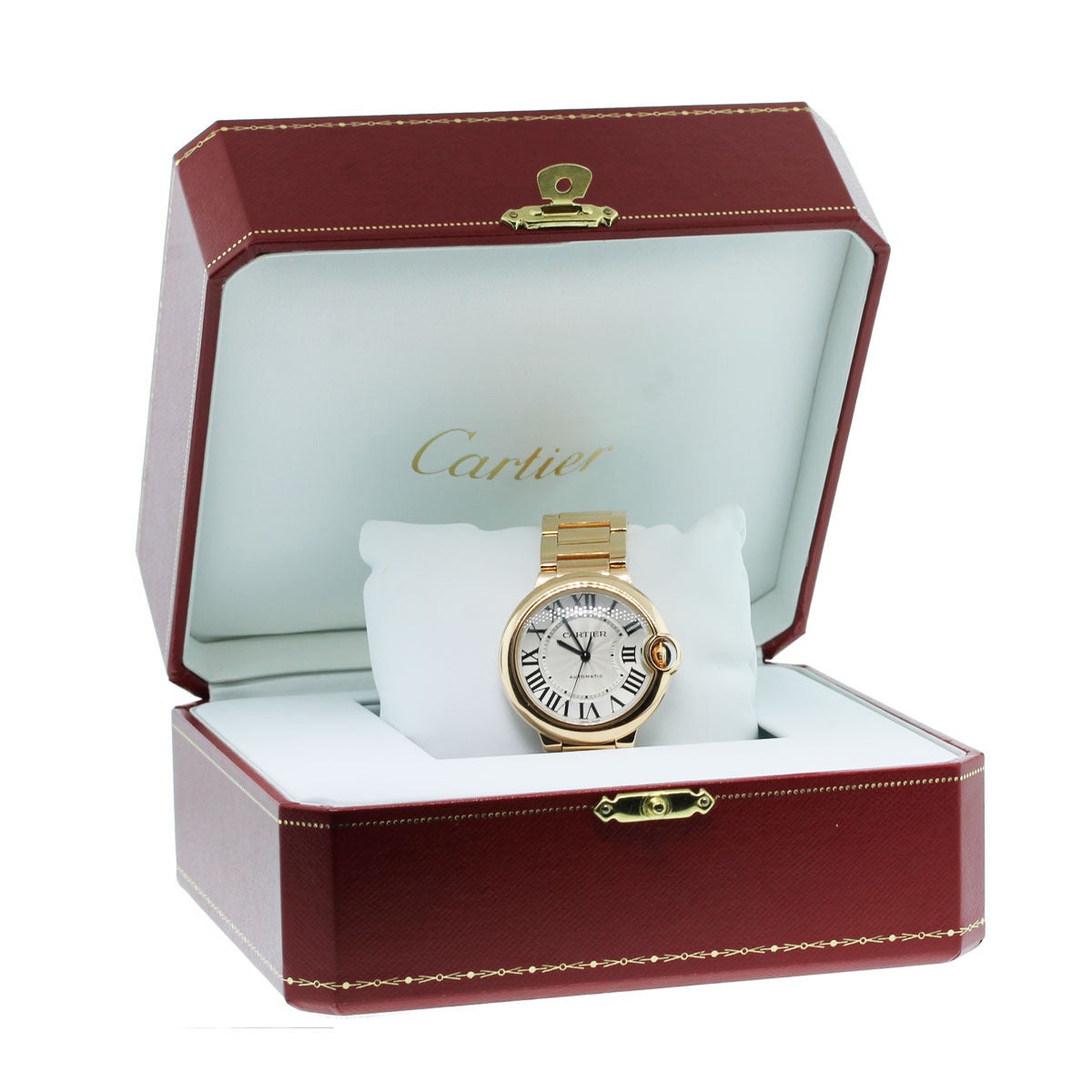 Cartier Rose Gold Ballon Bleu Automatic Wristwatch Ref W69004Z2 2