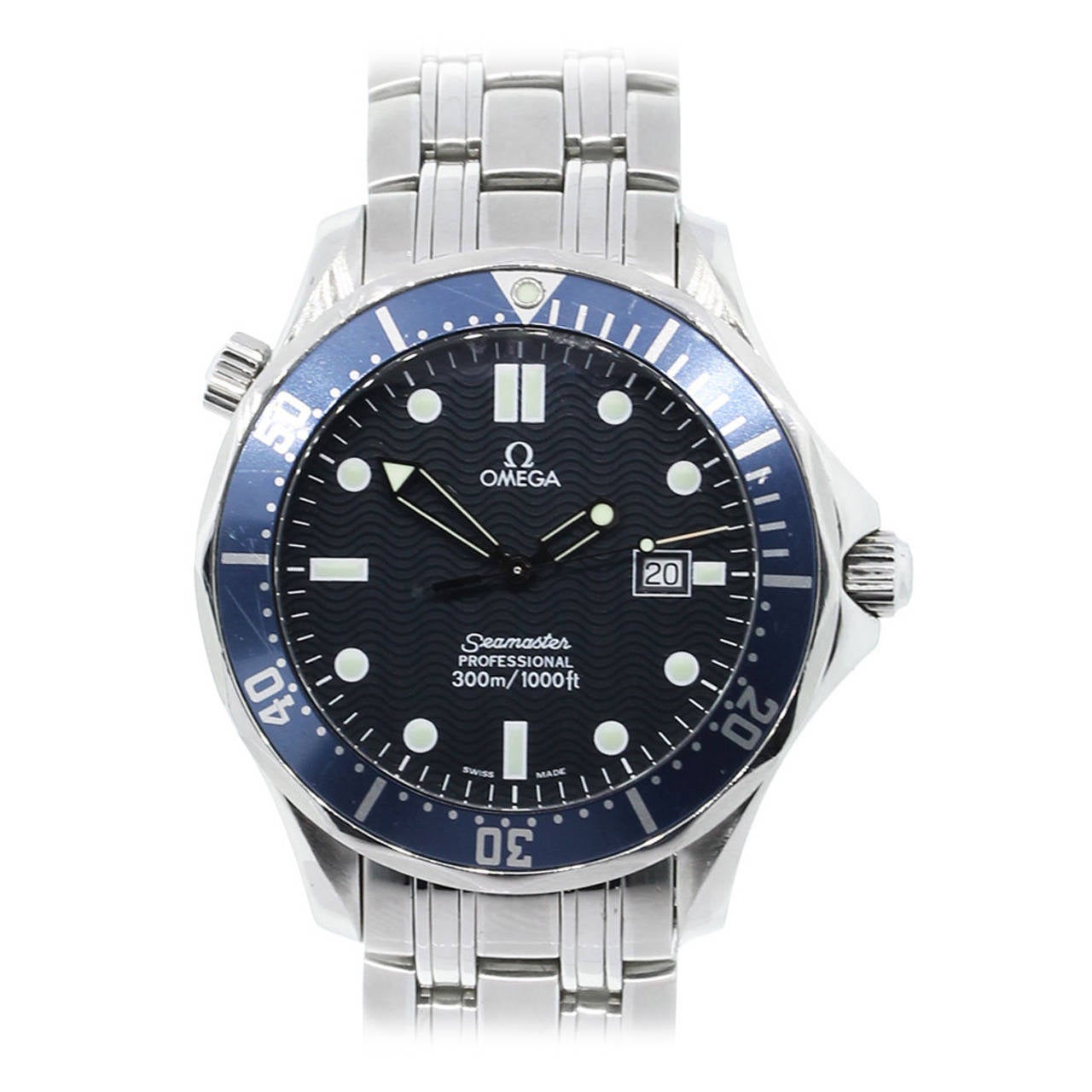 Omega  Stainless Steel Seamaster Quartz Wristwatch Ref 2222.80