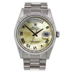 Rolex White Gold Oyster Perpetual Day-Date Wristwatch Ref 118239 10