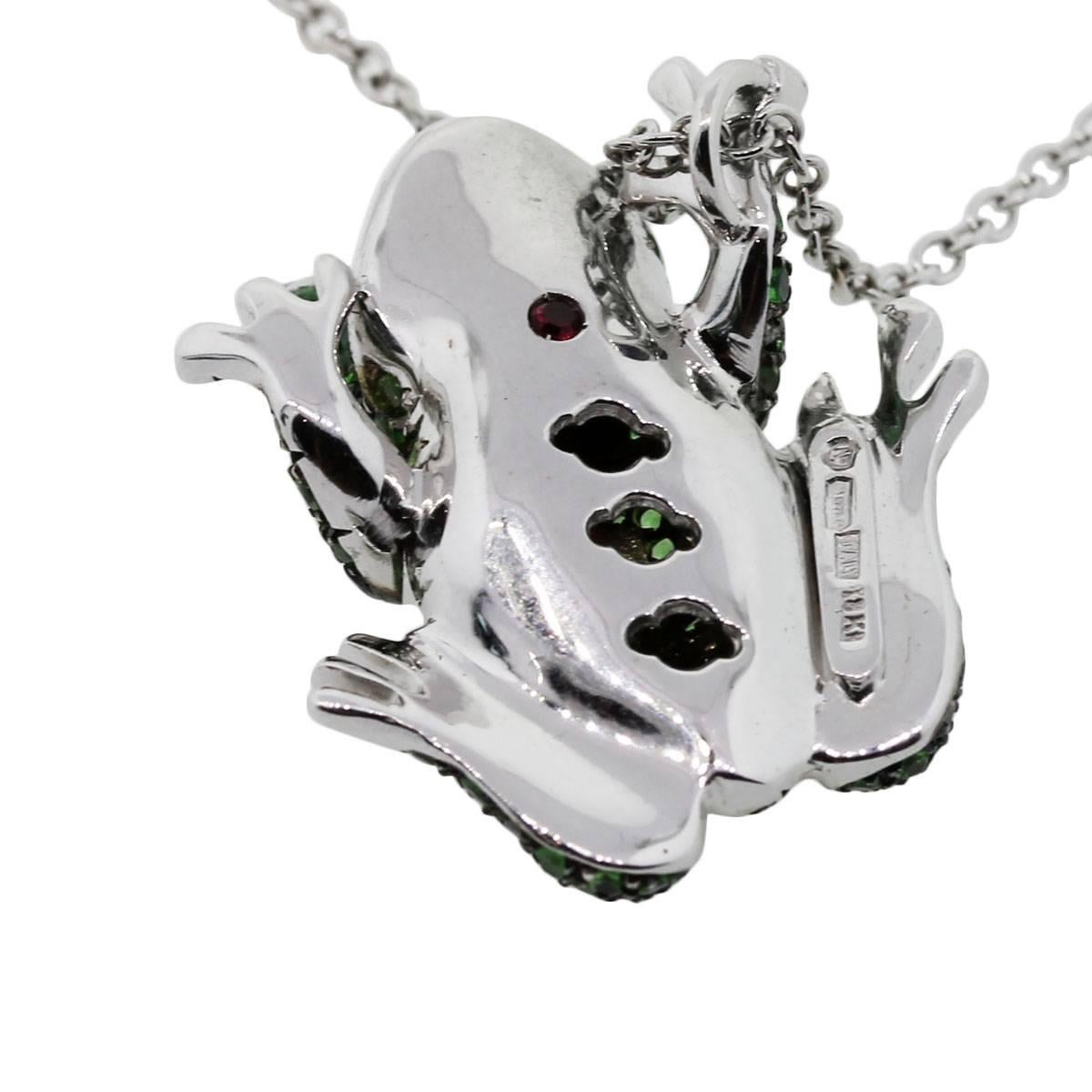 swarovski frog necklace