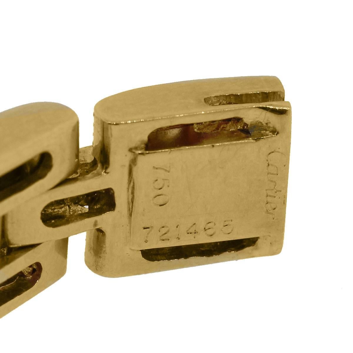 Cartier Maillon Panthere Diamond Gold Bracelet In New Condition In Boca Raton, FL