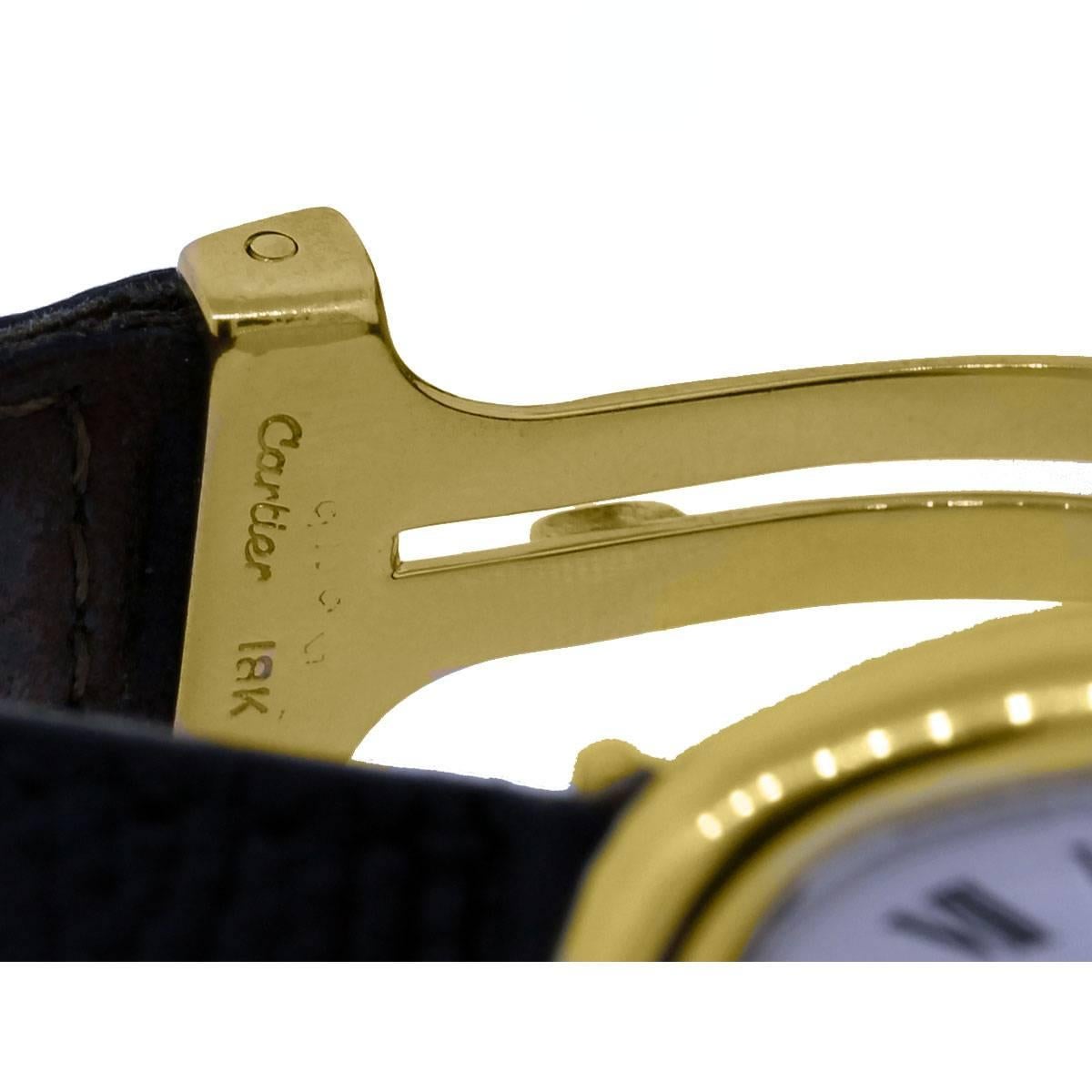 Cartier Cartier Lady's Gelbgold Baignoire Quarz-Armbanduhr im Zustand „Neu“ in Boca Raton, FL